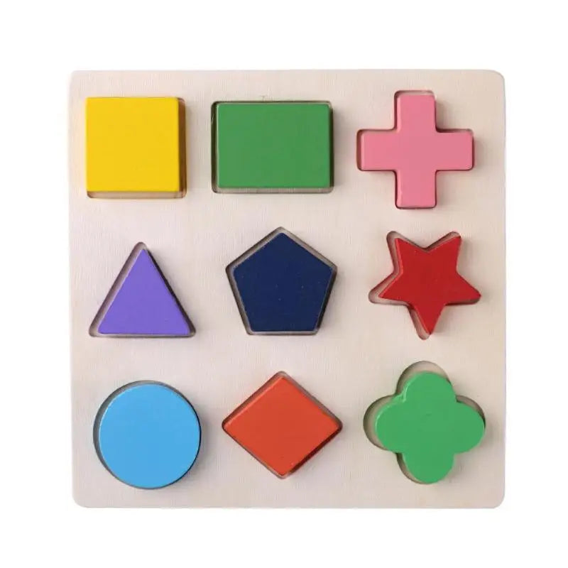 Montessori Wooden Counting & Sorting Blocks – Early Math Toy