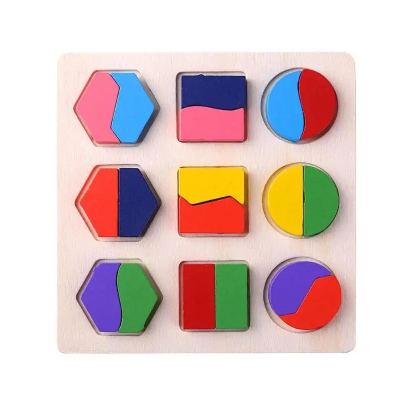Montessori Wooden Counting & Sorting Blocks – Early Math Toy