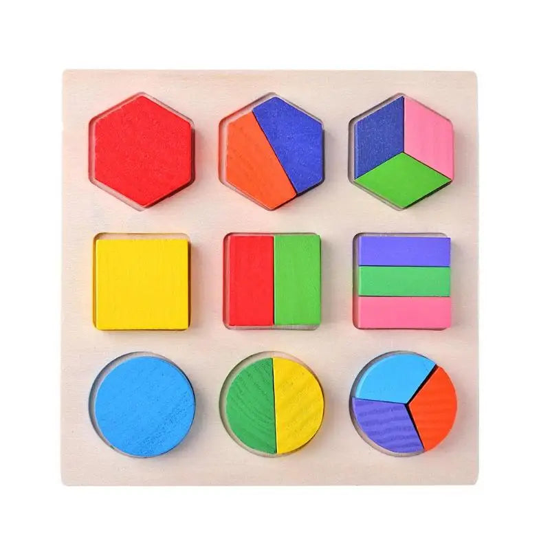 Montessori Wooden Counting & Sorting Blocks – Early Math Toy