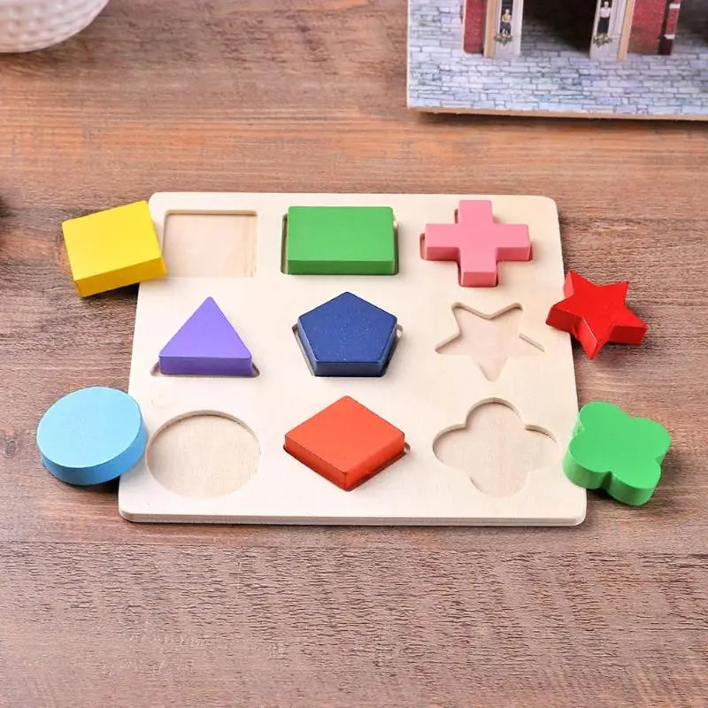 Montessori Wooden Counting & Sorting Blocks – Early Math Toy