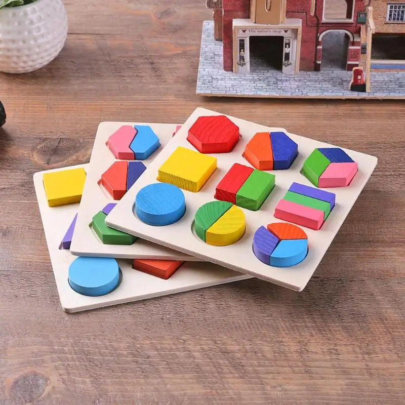 Montessori Wooden Counting & Sorting Blocks – Early Math Toy