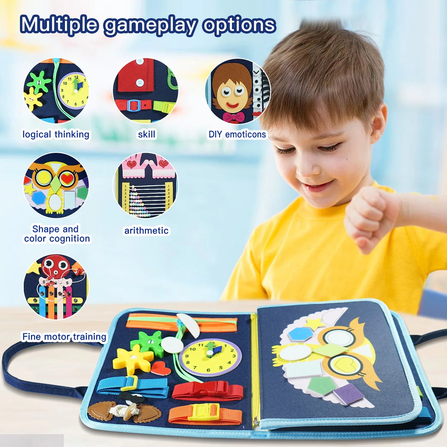 7-in-1 Fine Motor Skills Kit for Toddlers – Montessori Learning