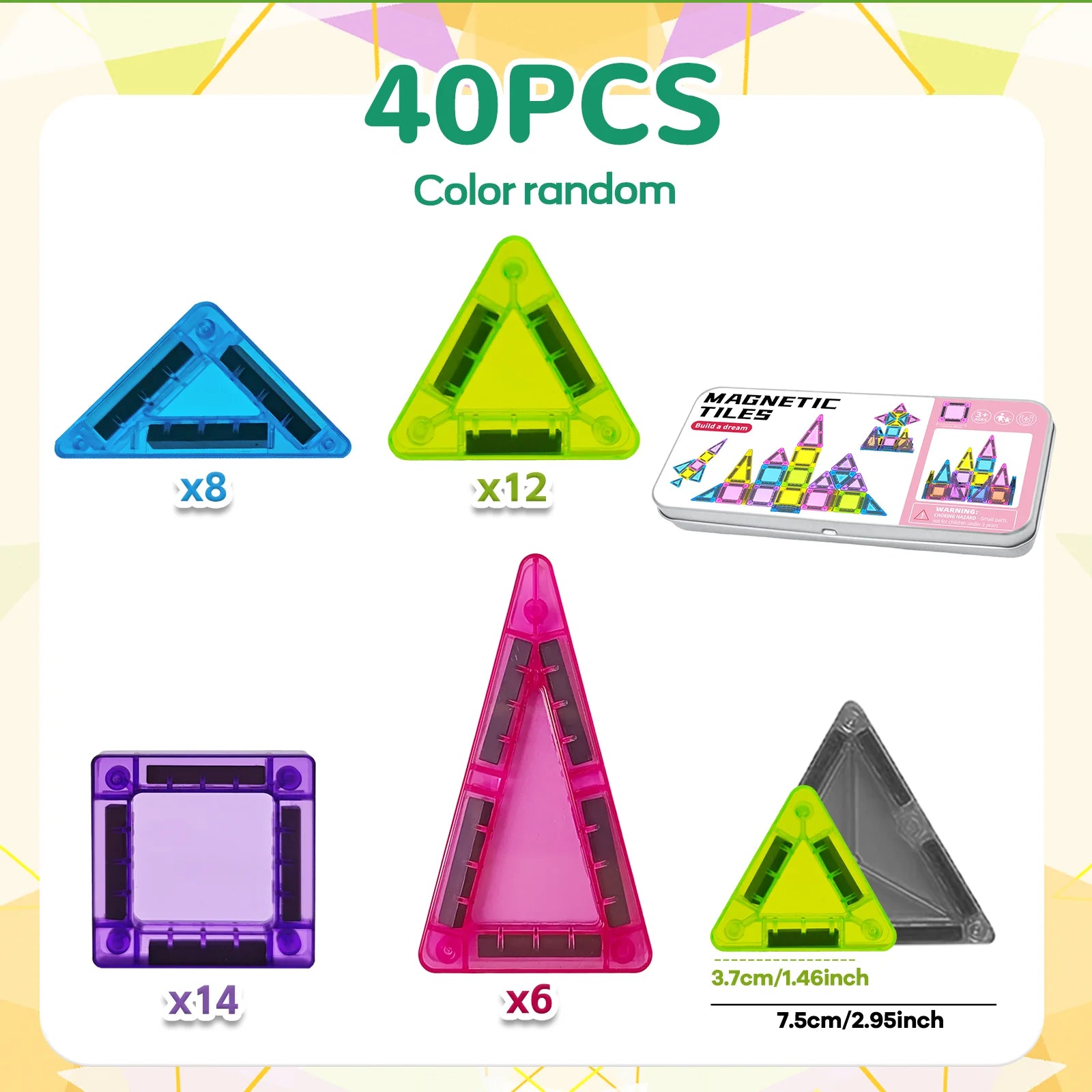 Mini Magnetic Montessori Counting & Sorting Blocks – Early Math Toy