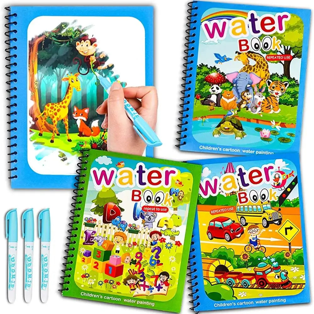 Reusable Magic Water Learning Activity Book – Preschool Education