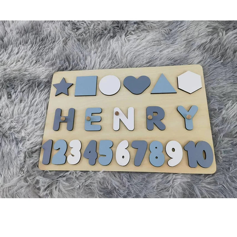 Personalized Wooden Name Puzzle for Kids – Learning Letters Toy