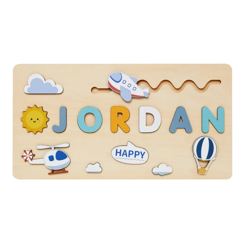 Personalized Wooden Name Puzzle for Kids – Learning Letters Toy