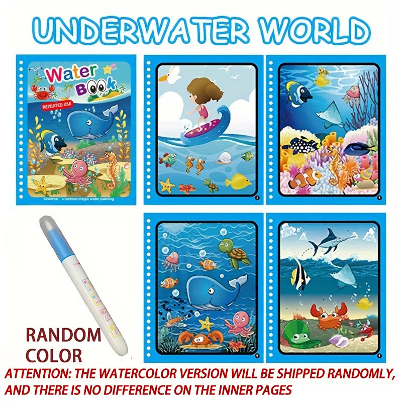 Reusable Magic Water Learning Activity Book – Preschool Education