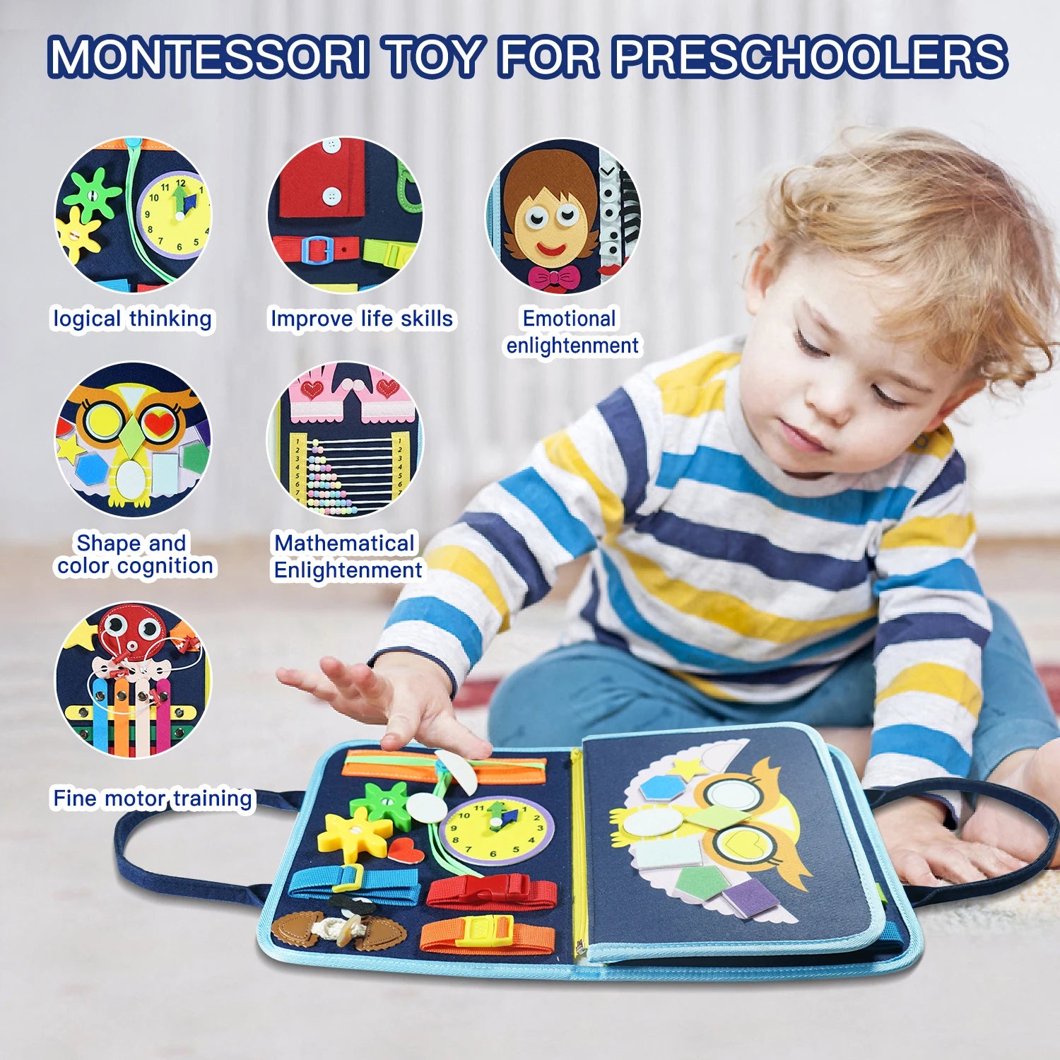 7-in-1 Fine Motor Skills Kit for Toddlers – Montessori Learning