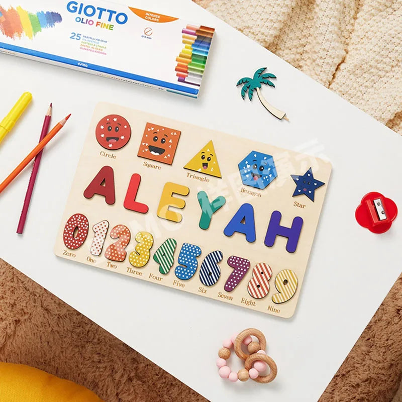 Personalized Wooden Name Puzzle for Kids – Learning Letters Toy
