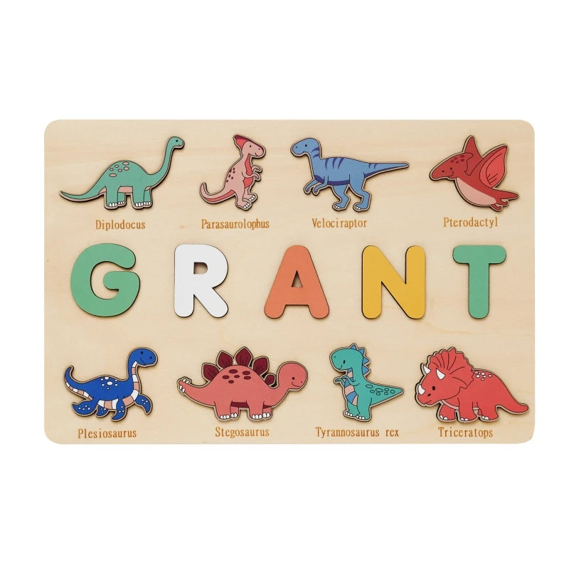 Personalized Wooden Name Puzzle for Kids – Learning Letters Toy