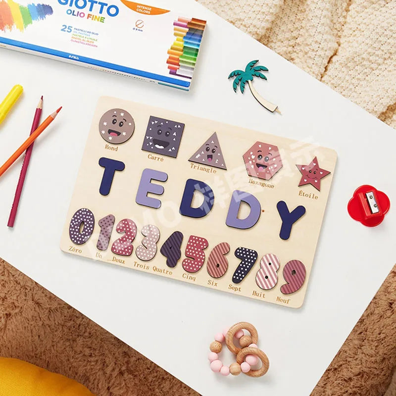 Personalized Wooden Name Puzzle for Kids – Learning Letters Toy