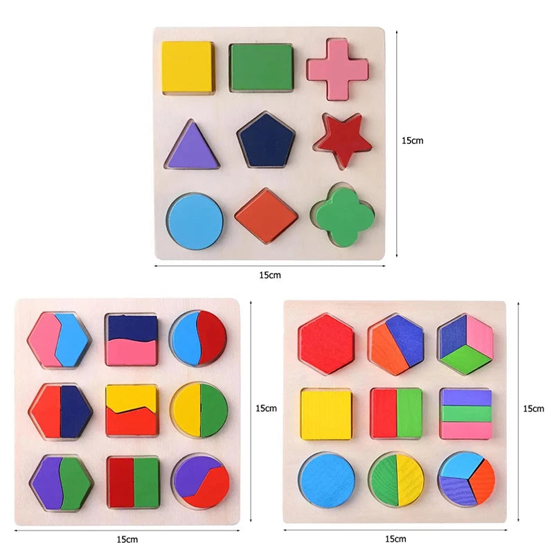 Montessori Wooden Counting & Sorting Blocks – Early Math Toy