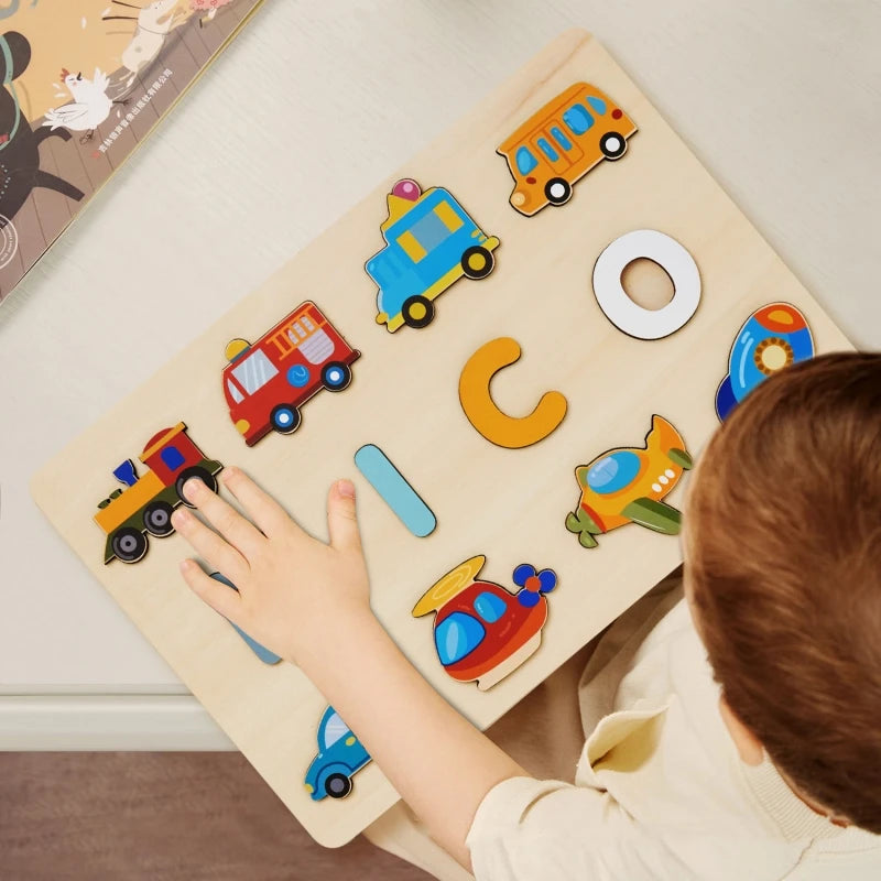 Personalized Wooden Name Puzzle for Kids – Learning Letters Toy