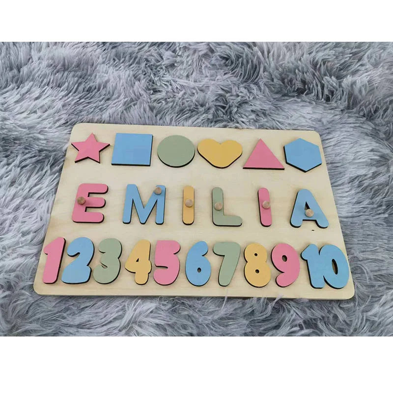 Personalized Wooden Name Puzzle for Kids – Learning Letters Toy