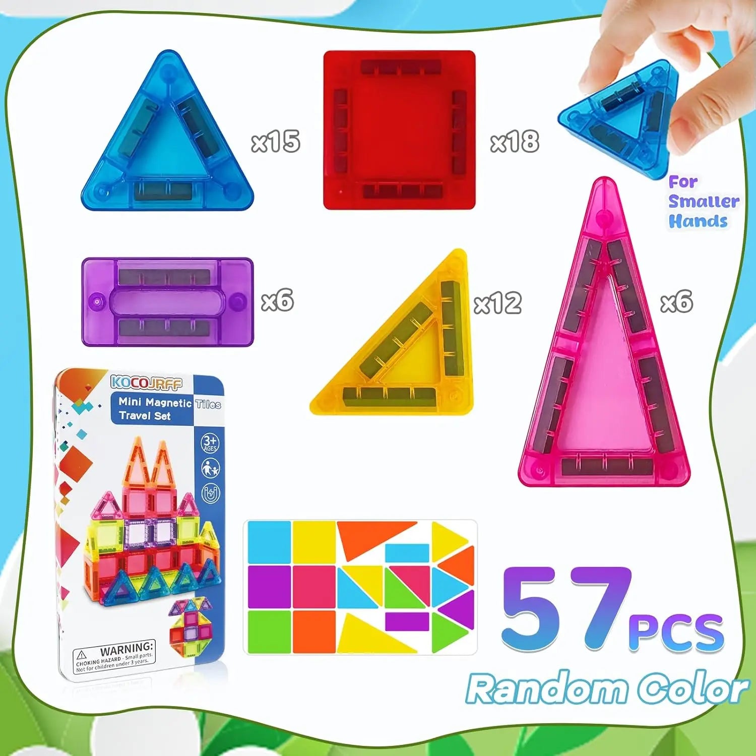 Mini Magnetic Montessori Counting & Sorting Blocks – Early Math Toy