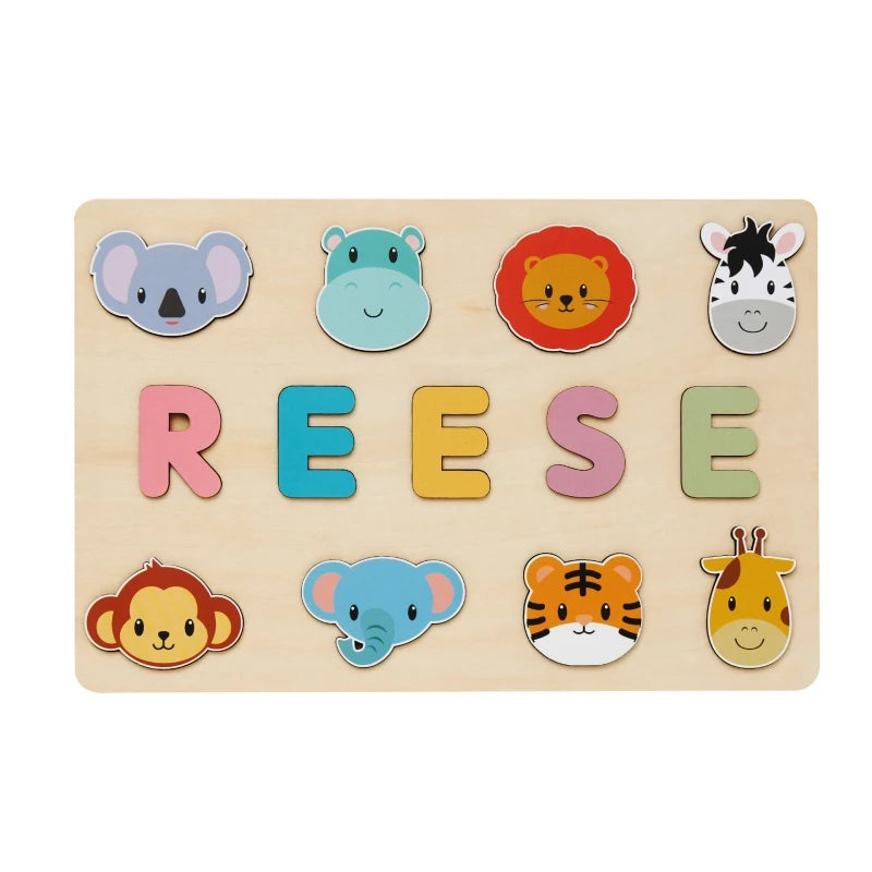 Personalized Wooden Name Puzzle for Kids – Learning Letters Toy